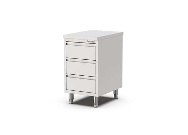 RVS Horeca Werkbank met 3 laden | 400x700x900mm
