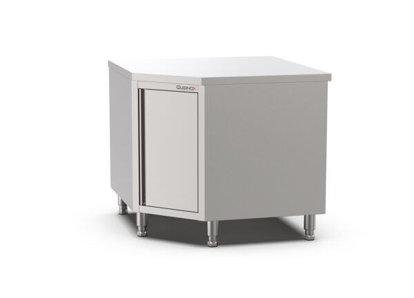 RVS Horeca Hoek Werkbank met Draaideur | 1000x700x900mm