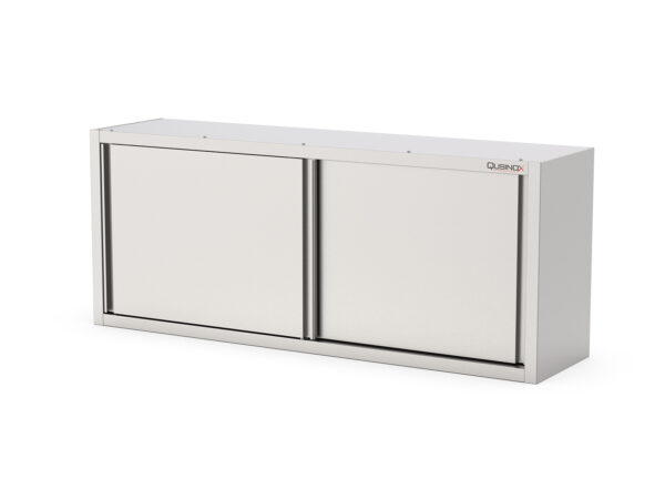 RVS Wandkast met schuifdeuren | 2000x400x650(h)mm