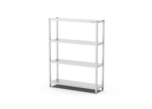 RVS Opbergrek | Voorraadrek | 4 Schappen | Demontabel | 1000x400x1800(h)mm
